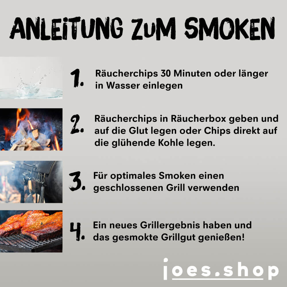 Joe's Räucherchips Walnuss | 750g - joes.shop